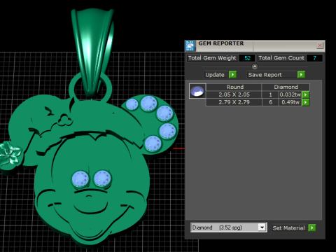 Cartoon Pendant 3D Принт Модель