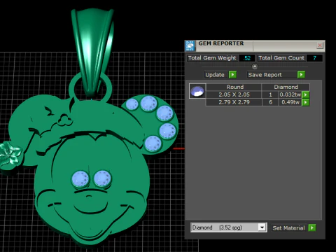 Cartoon Pendant 3D Print Model