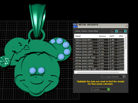 Cartoon Pendant 3D Print Model