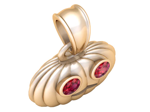 Pumpkin Face Pendant 3D Print Model