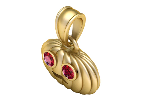 Pumpkin Face Pendant 3D Print Model