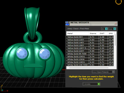 Pumpkin Face Pendant 3D Print Model