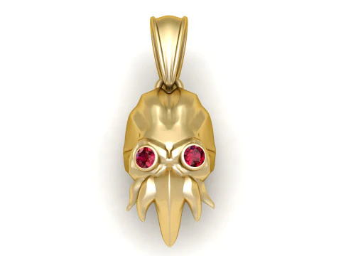 Wisiorek z kałamarnicą Model do druku 3D