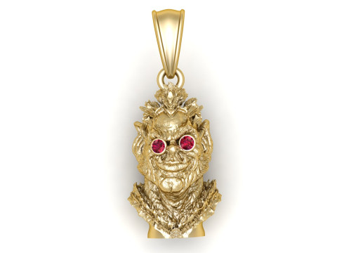 Sculpted Face Pendant Modèles 3D en vedette