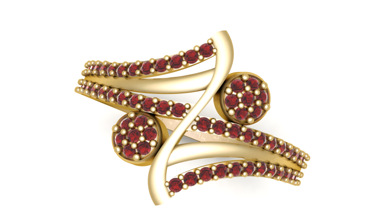 Gold Ring 3D Print Model .c4d .max .obj .3ds .fbx .stl .blend 