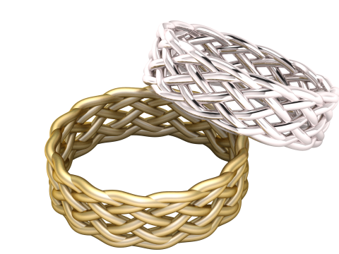 Braided Ring 3D 프린트 모델
