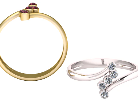 Minimalistyczny pierścionek Model do druku 3D