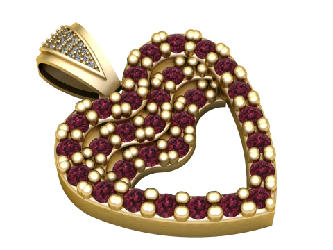 Подвеска в форме сердца 3D Принт Модель