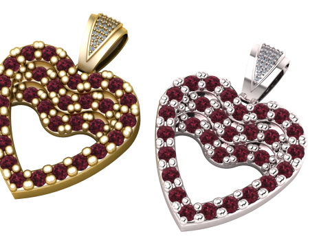 Heart Pendant Model do druku 3D