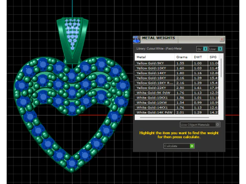 Heart Pendant 3D Print Model