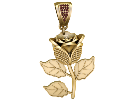 Rose pendant 3D 打印模型