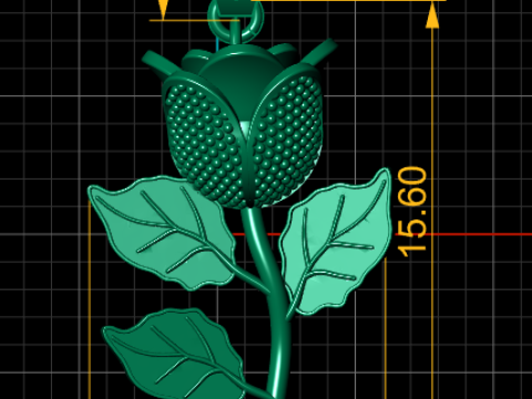 Rose pendant 3D Принт Модель