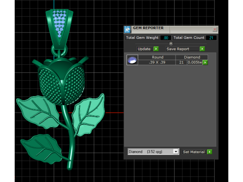 Rose pendant 3D Принт Модель