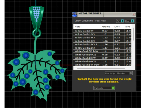 Leaf pendant 3D Print Model