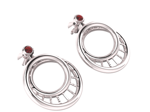Gold earrings 3D प्रिंट मॉडल