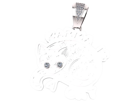 Cat pendant 3D 프린트 모델