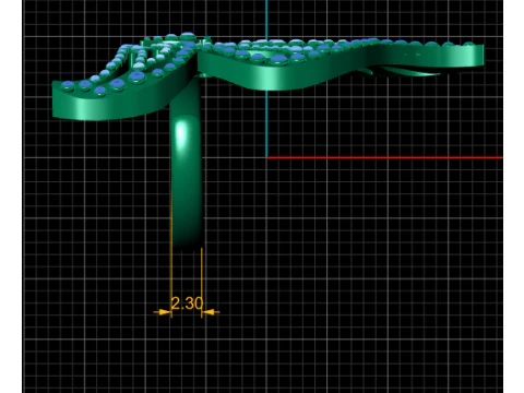 Designer ring 3D Print Model