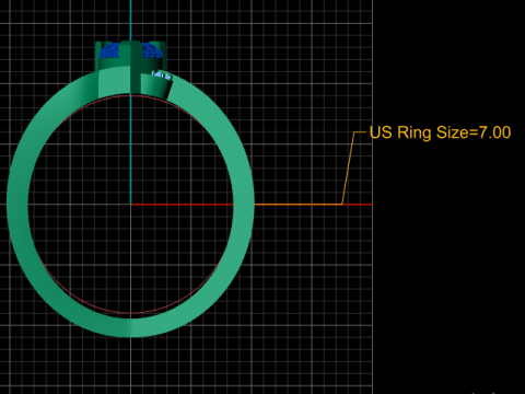 Heart gemstone ring Modello di stampa 3D