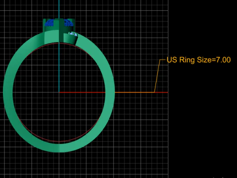 Heart gemstone ring 3D Print Model