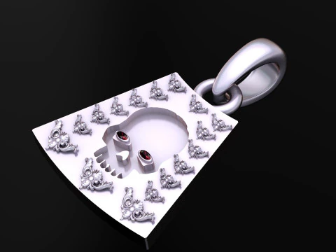 SkullPendant 3D Print Model
