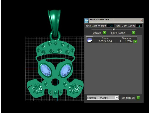 Alien Pendant 3D 打印模型