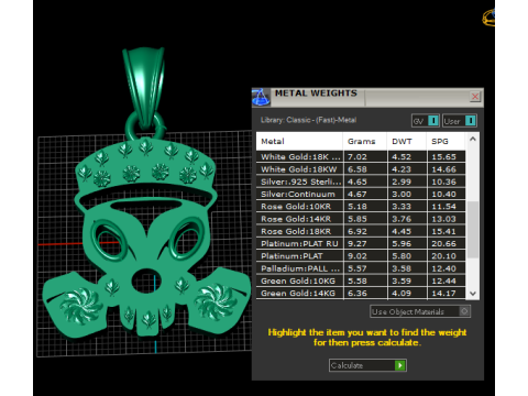 Alien Pendant 3D 打印模型
