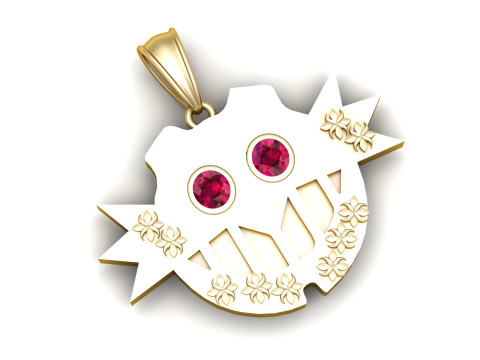 Spiked Pendant 3D Print Model
