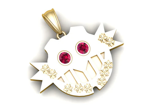 Pendentif à pointes Modèles 3D en vedette