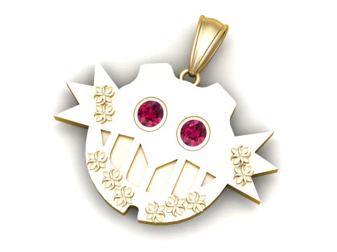 Spiked Pendant 3D Print Model