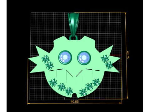 Spiked Pendant 3D Print Model
