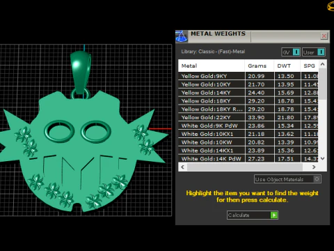 Spiked Pendant 3D Print Model