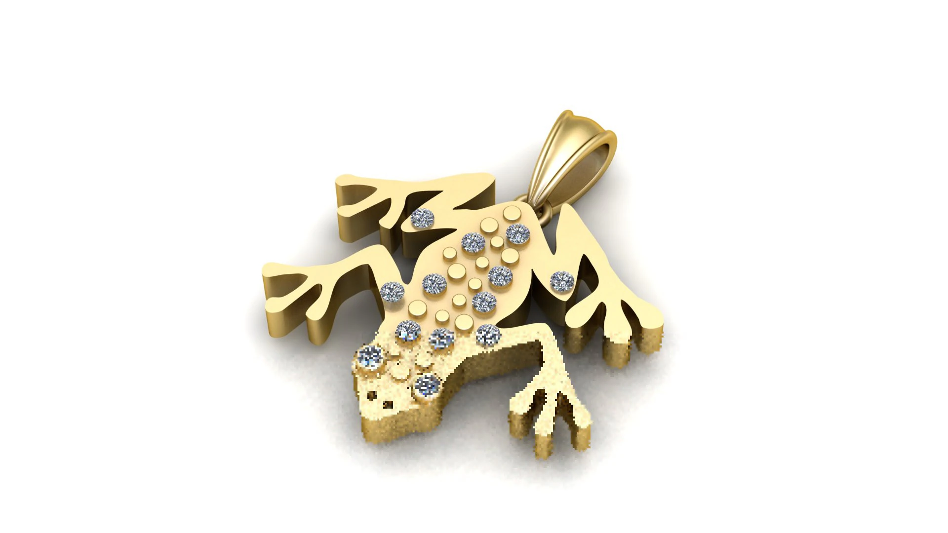 Spiked Pendant 3D Print Model .c4d .max .obj .3ds .fbx .stl .blend
