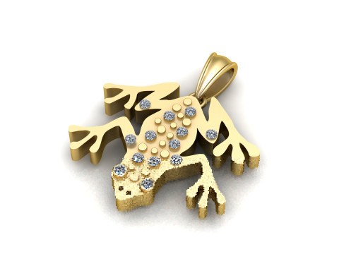 Spiked Pendant 3D Print Model