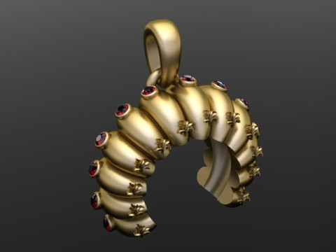 Shell Design Jewelry 3D Print Model