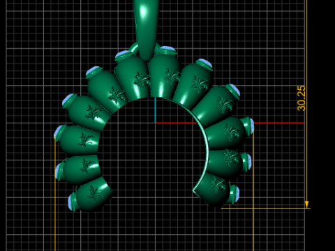 Shell Design Jewelry 3D Print Model