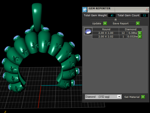 Shell Design Jewelry 3D Print Model