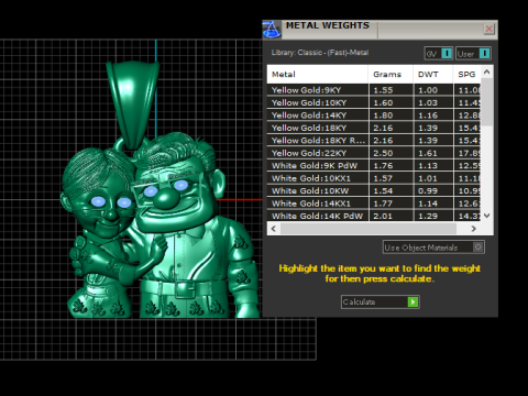 Elderly Couple Jewelry Model Cetak 3D