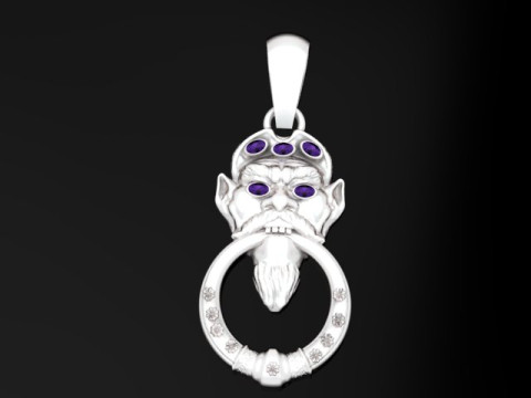 Gold Goblin Pendant 3D Druckmodell