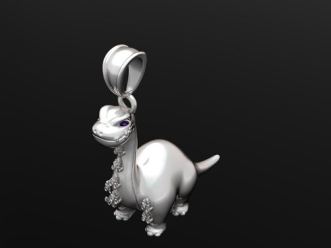 3D Dinosaur Pendant 3D 프린트 모델