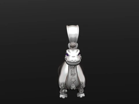 3D Dinosaur Pendant 3D Print Model
