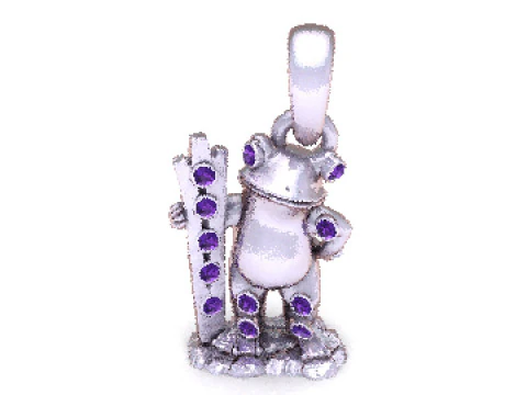 3D Frog Pendant 3D Print Model