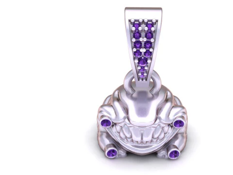 3D Monster Pendant 3D Print Model
