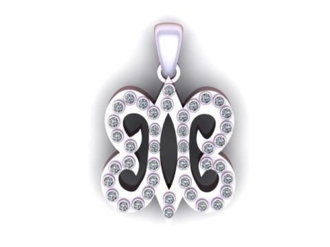 3D Butterfly Pendant 3D Druckmodell