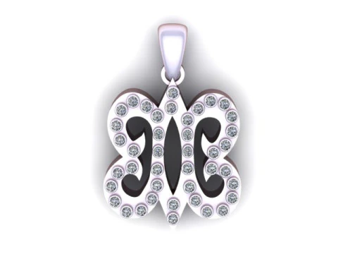 3D Butterfly Pendant 3D Print Model