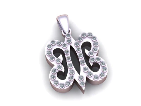 3D Butterfly Pendant 3D Print Model