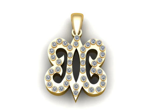 3D Butterfly Pendant 3D Print Model