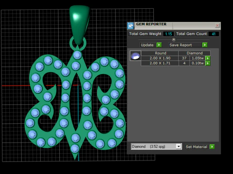 3D Butterfly Pendant 3D Print Model