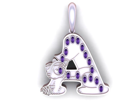 3D A Pendant 3D Print Model