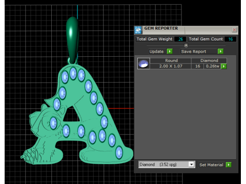3D A Pendant 3D 打印模型