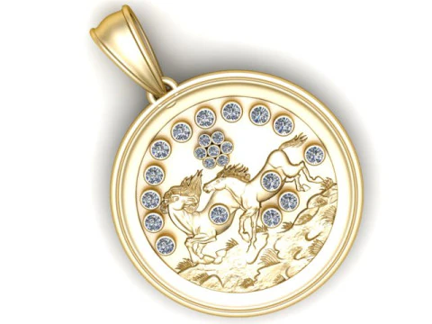 Paard hanger 3D printmodel